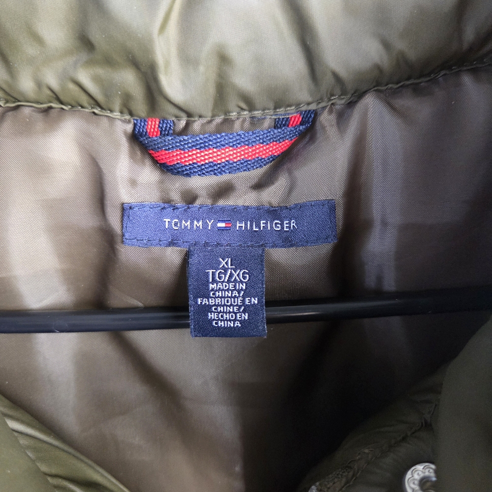 Tommy Hilfiger Olive Green Quilted Jacket